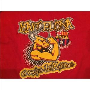 FC Barcelona España Spain Soccer Futbol T Shirt XL